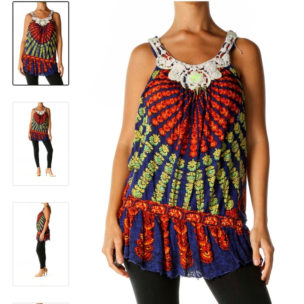 Free People Bohemian tank top